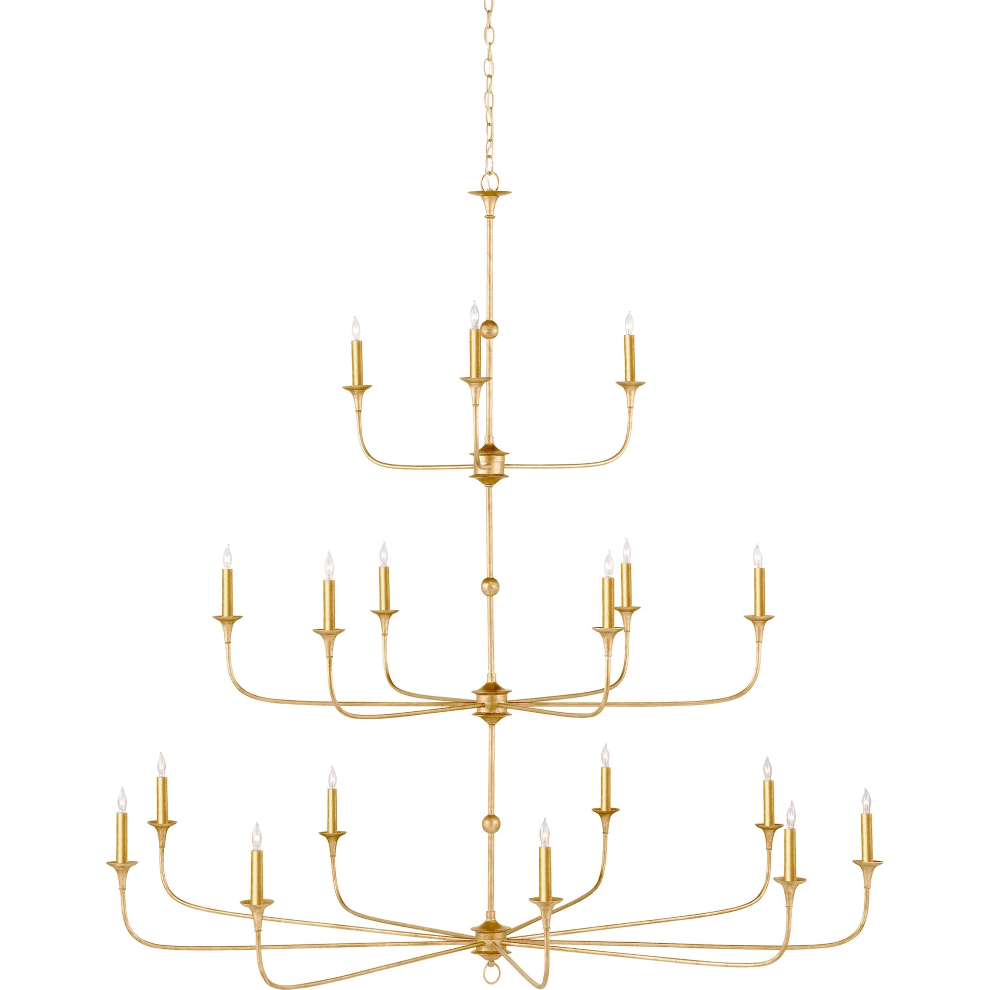 Nottaway Grande Chandelier by Currey and Company. Made from wrought iron in a traditional style.
