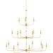 Nottaway Grande Chandelier by Currey and Company. Made from wrought iron in a traditional style.
