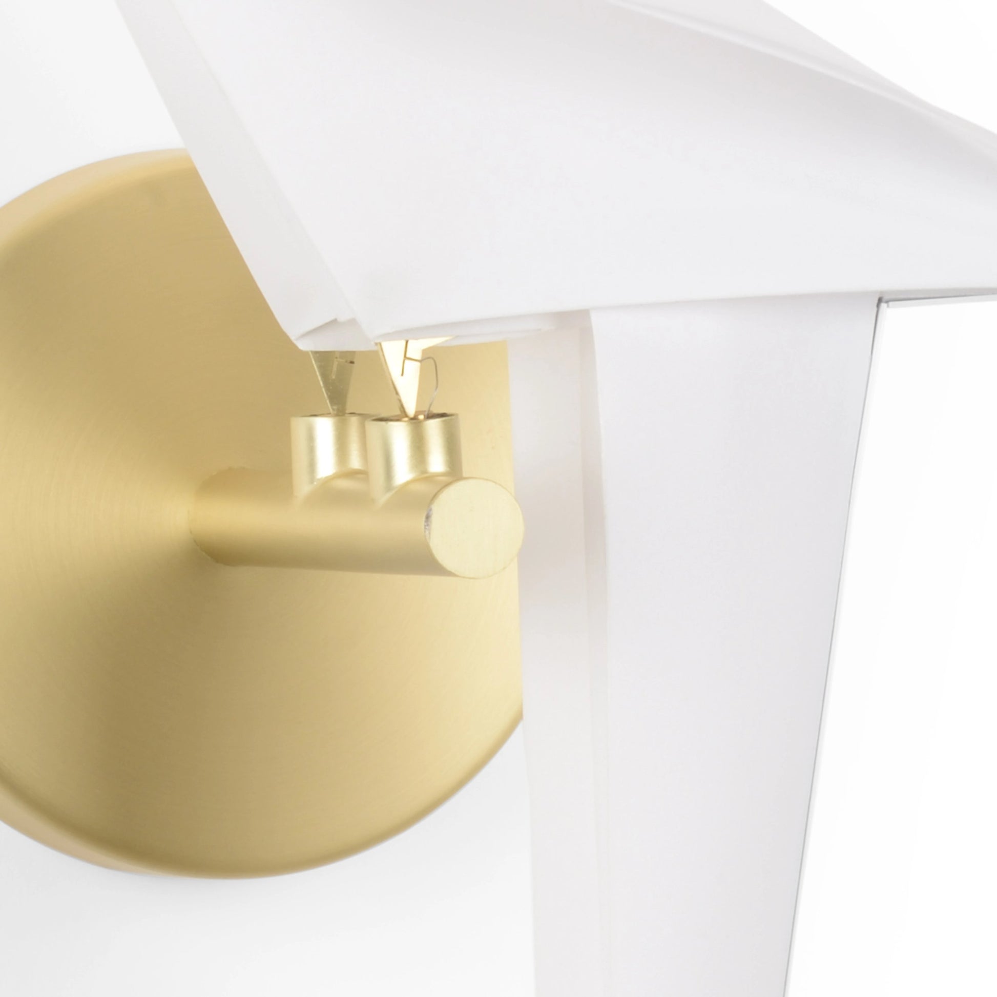 Origami Bird Sconce by Chelsea House in antique brass, cream. Made from metal, styrene in a coastal style.