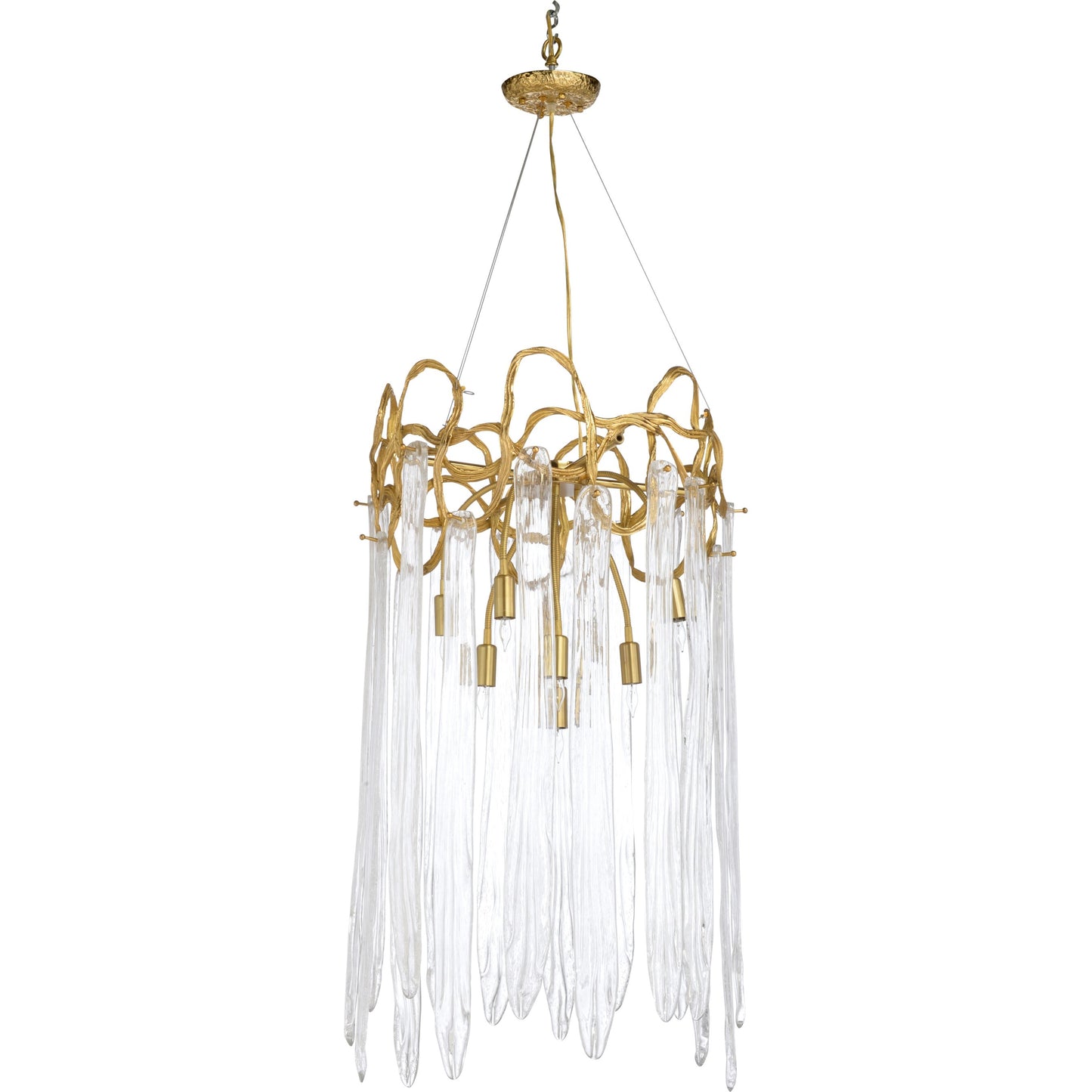 001 SR-384018 | Additional Silo | Sutton House Chandelier by Chelsea House in antique, clear. Made from brass, glass in a eclectic & global style.