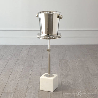 Margot Champagne Bucket by Global Views. Made from brass, stainless steel in a transitional style.