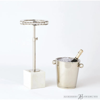 Margot Champagne Bucket by Global Views. Made from brass, stainless steel in a transitional style.