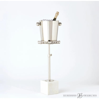 Margot Champagne Bucket by Global Views. Made from brass, stainless steel in a transitional style.