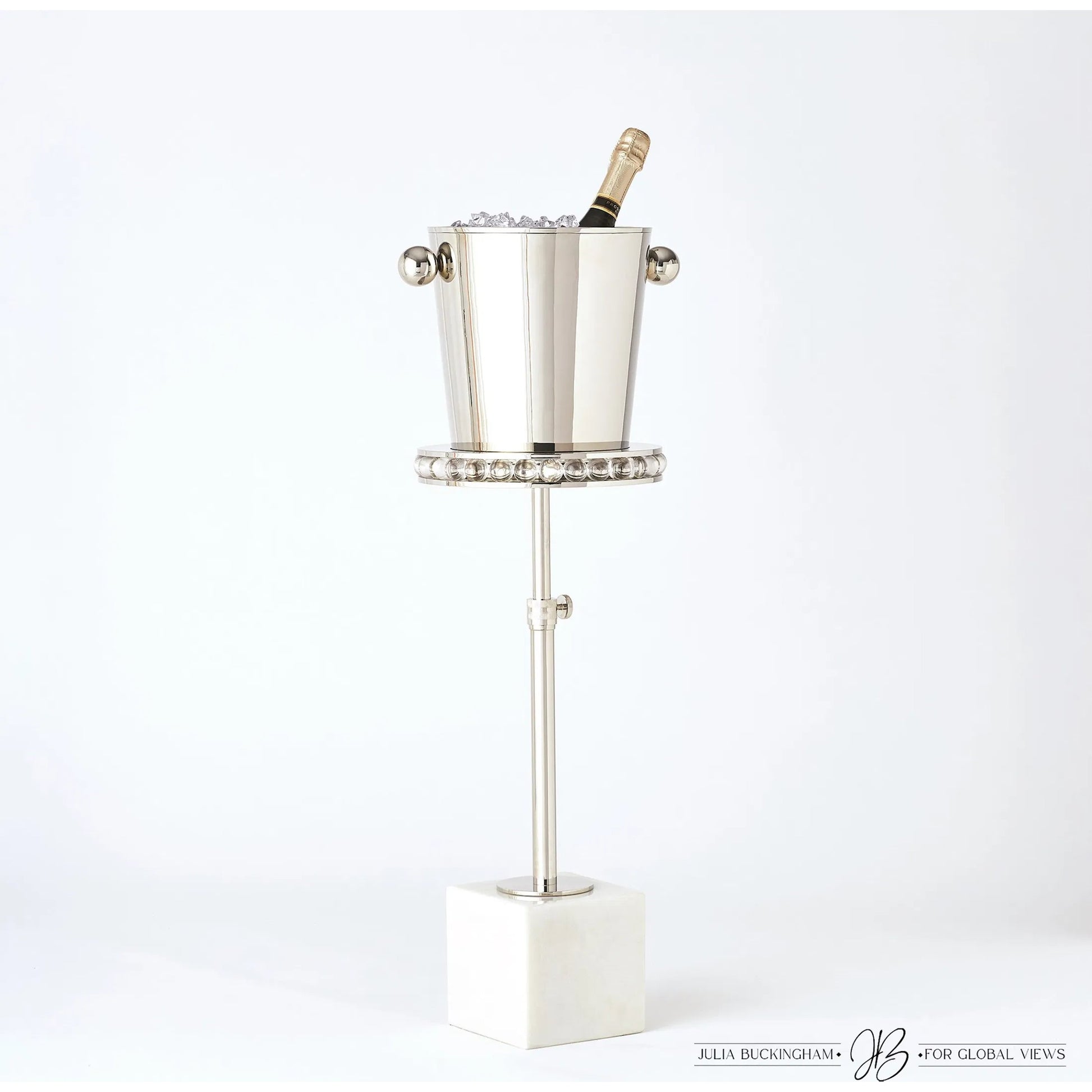 Margot Champagne Bucket by Global Views. Made from brass, stainless steel in a transitional style.