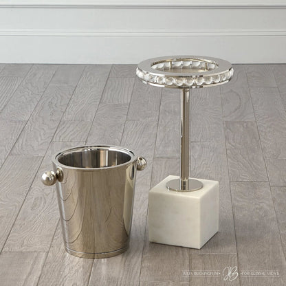 Margot Champagne Bucket by Global Views. Made from brass, stainless steel in a transitional style.