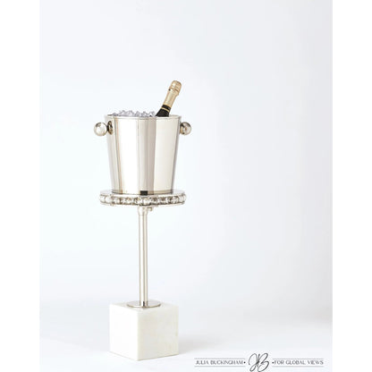 Margot Champagne Bucket by Global Views. Made from brass, stainless steel in a transitional style.