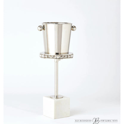 Margot Champagne Bucket by Global Views. Made from brass, stainless steel in a transitional style.