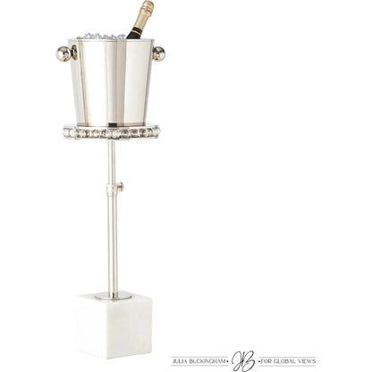 Margot Champagne Bucket by Global Views. Made from brass, stainless steel in a transitional style.