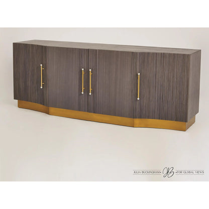 Mayfair Cabinet by Global Views. Made from brass, nickel in a modern style.