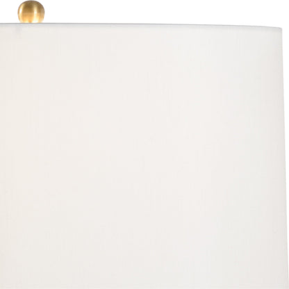 Deans Court Lamp by Chelsea House in antique, clear. Made from brass in a modern style.