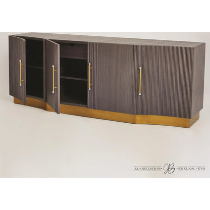 Mayfair Cabinet by Global Views. Made from brass, nickel in a modern style.