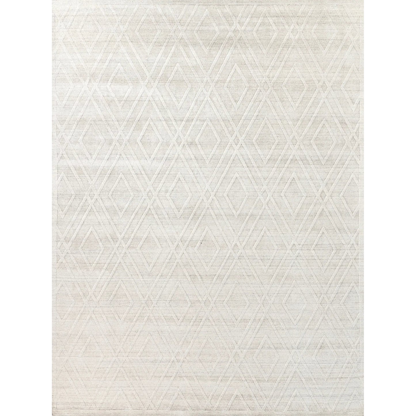 001 SI-2385405,SI-2385406,SI-2385407 | Primary Silo | Lotus Rug by Exquisite Rugs in ivory. Made from wool, bamboo silk in a unique style.