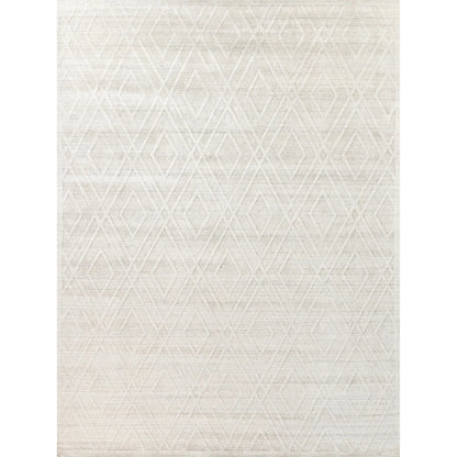 Lotus Rug by Exquisite Rugs in ivory. Made from wool, bamboo silk in a unique style.