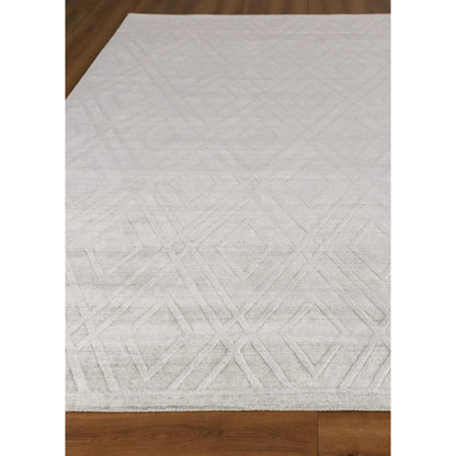Lotus Rug by Exquisite Rugs in ivory. Made from wool, bamboo silk in a unique style.