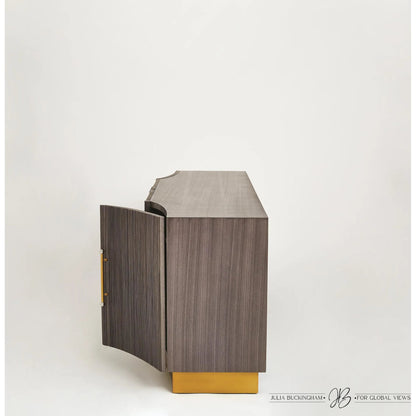 Mayfair Cabinet by Global Views. Made from brass, nickel in a modern style.