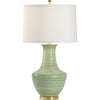 Green, White Glaze, Polished