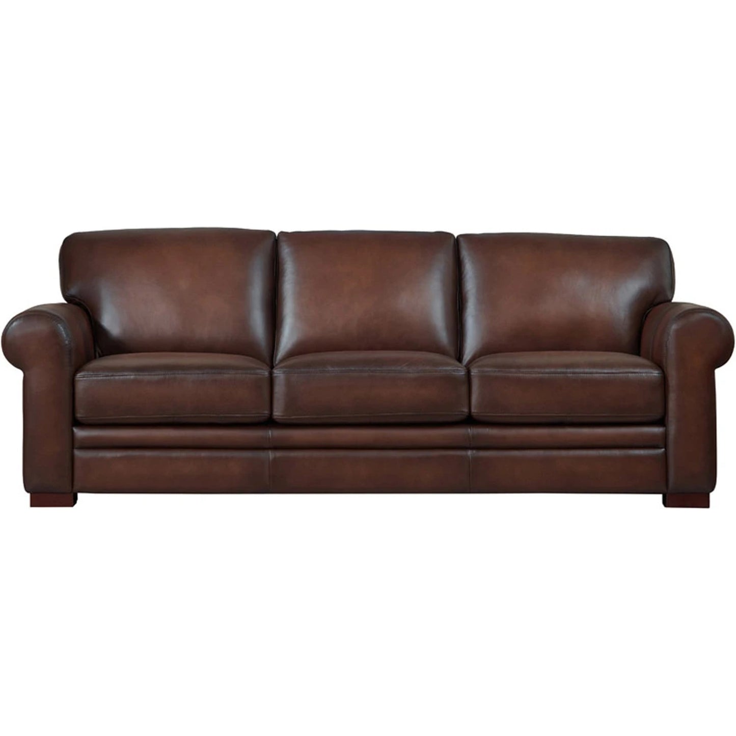 002 SI-2095626 | Additional Silo | Brookfield Sofa by Hydeline in caramel brown. Made from leather in a transitional style.