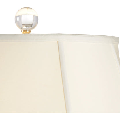 Chinese Bamboo Vase Lamp by Chelsea House in blue, white. Made from ceramic in a modern style.