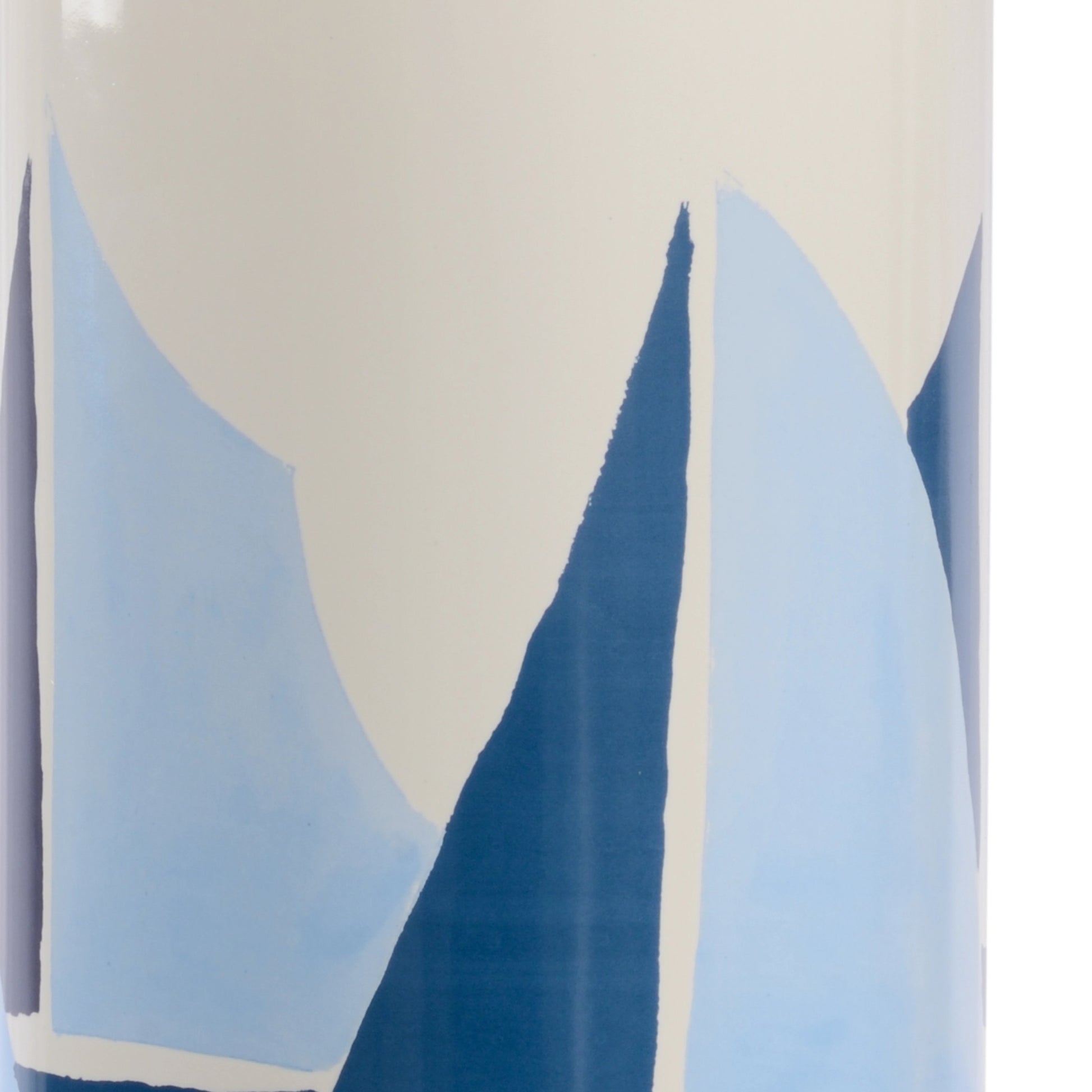 Chesapeake Lamp by Chelsea House in blues, white glaze, clear. Made from ceramic in a modern style.