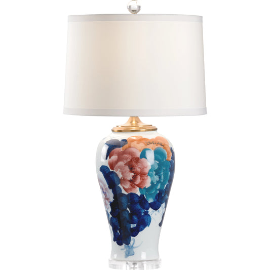Garden City Urn Lamp by Chelsea House in handpainted, clear. Made from porcelain in a modern style.
