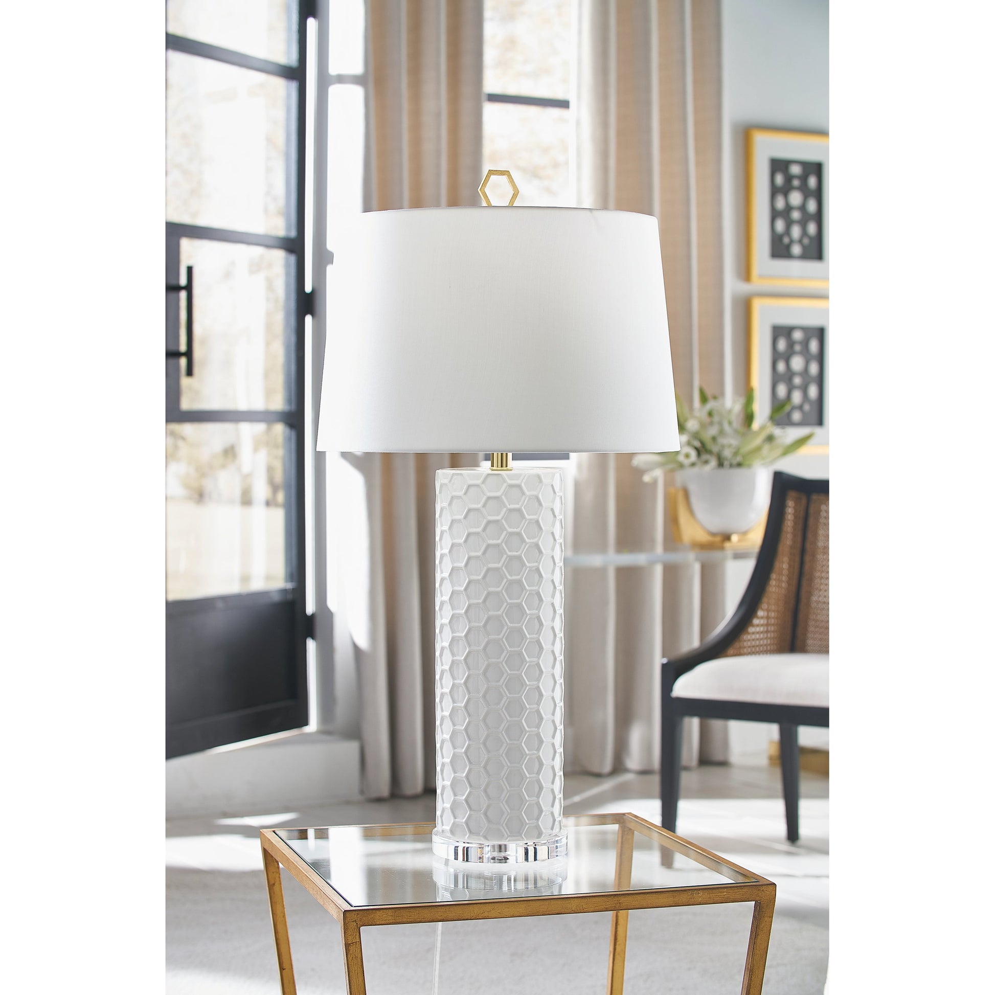 April Honeycomb Lamp by Chelsea House. Made from unique in a modern style.
