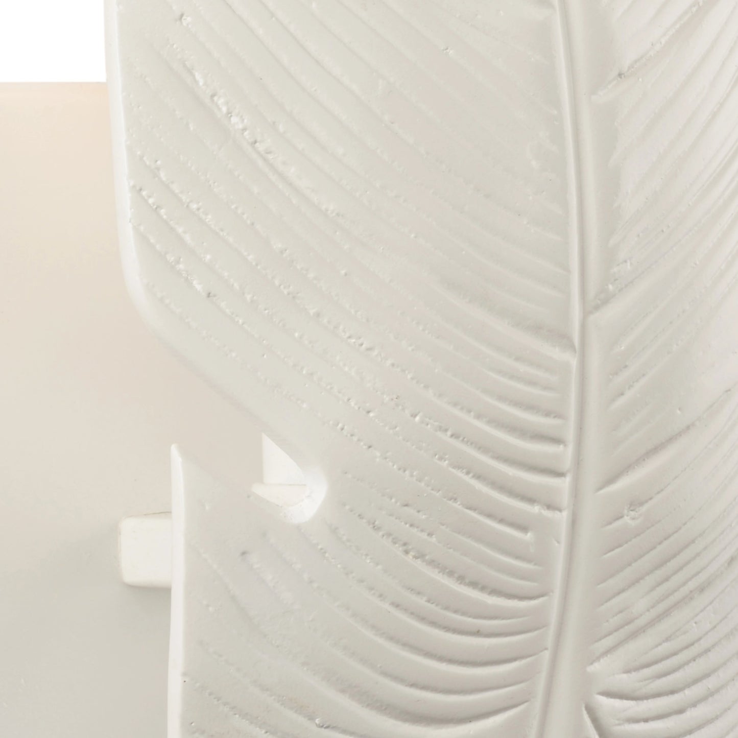002 SI-2104631 | Closeup | Florida Wall Sconce by Chelsea House in white lacquer. Made from aluminum in a modern style.
