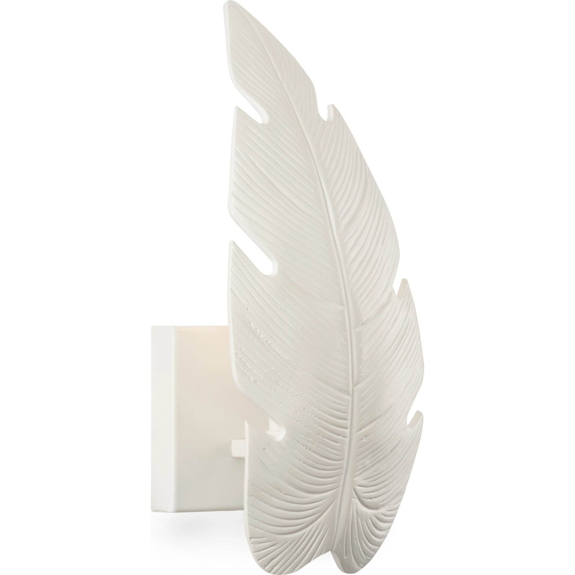Florida Wall Sconce by Chelsea House in white lacquer. Made from aluminum in a modern style.
