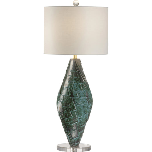 Gianna Lamp by Chelsea House in verdi, clear. Made from ceramic in a modern style.