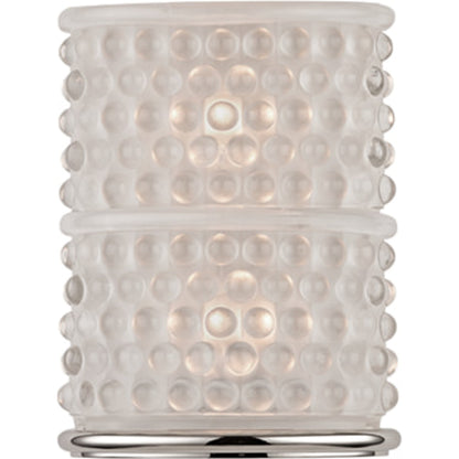 Hebron Bath Bracket by Hudson Valley in polished nickel. Made from steel in a transitional style.