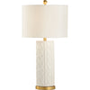 White Glaze, Antique Gold Leaf
