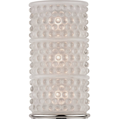 Hebron Bath Bracket by Hudson Valley in polished nickel. Made from steel in a transitional style.