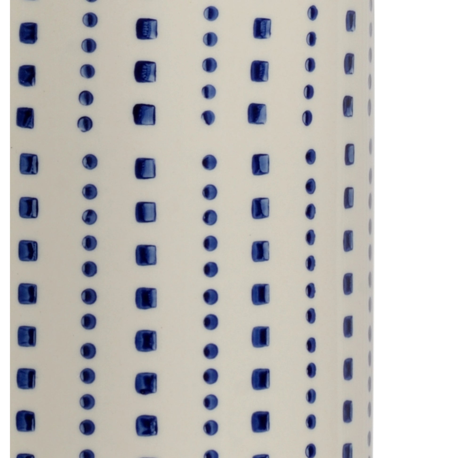 Milton Lamp by Chelsea House in blue, white glaze. Made from ceramic in a coastal style.