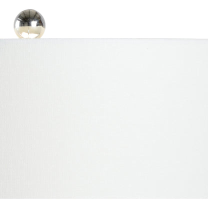 Milton Lamp by Chelsea House in blue, white glaze. Made from ceramic in a coastal style.