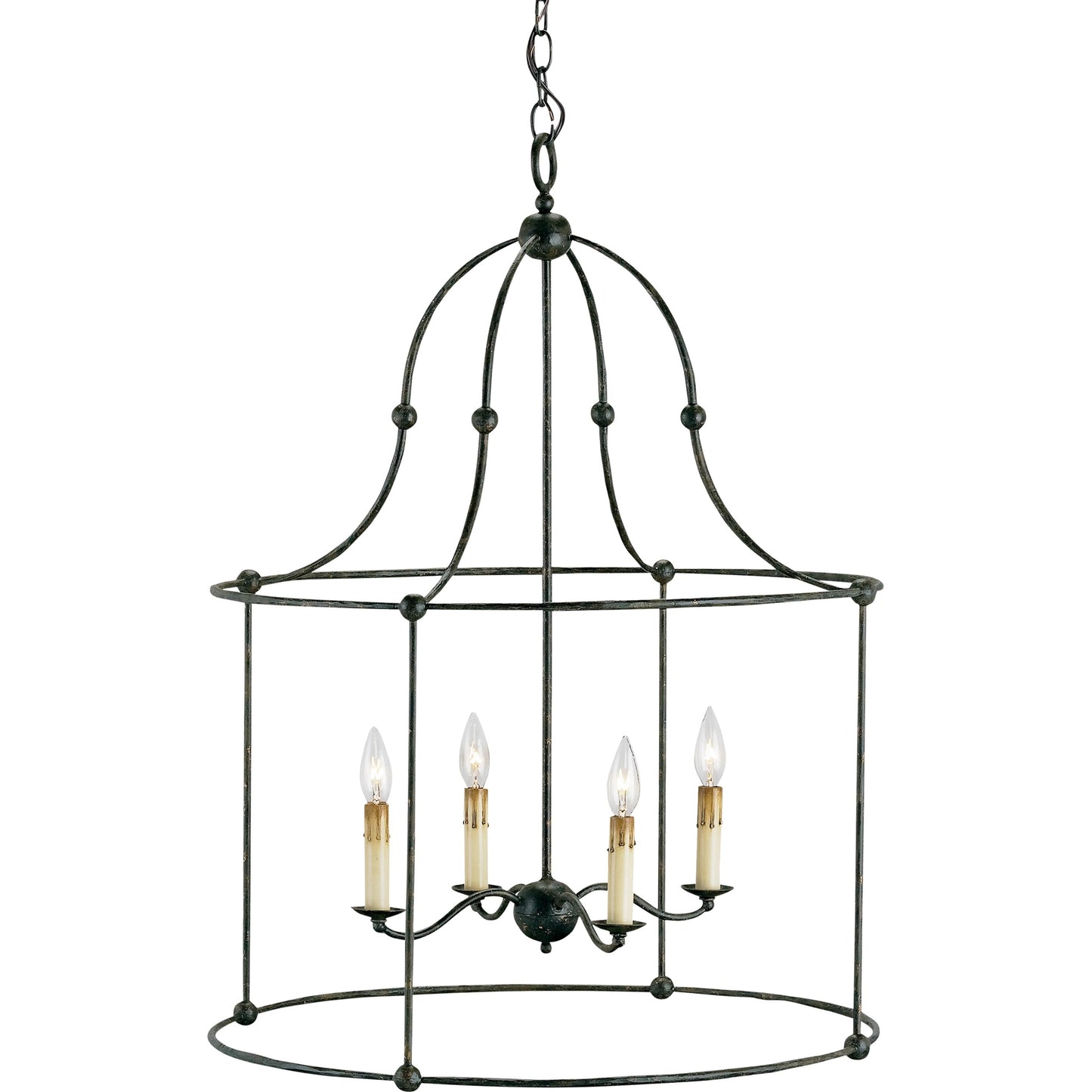 003 S-223746 | Additional Silo | Fitzjames Lantern by Currey and Company in mayfair. Made from wrought iron in a traditional style.