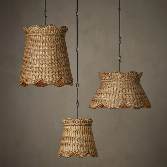 Annabelle Pendant by Currey and Company. Made from wrought iron in a cottage & farmhouse style.