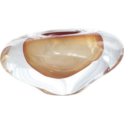 Abstract Bean Vase by Global Views. Made from art glass in a eclectic & global style.