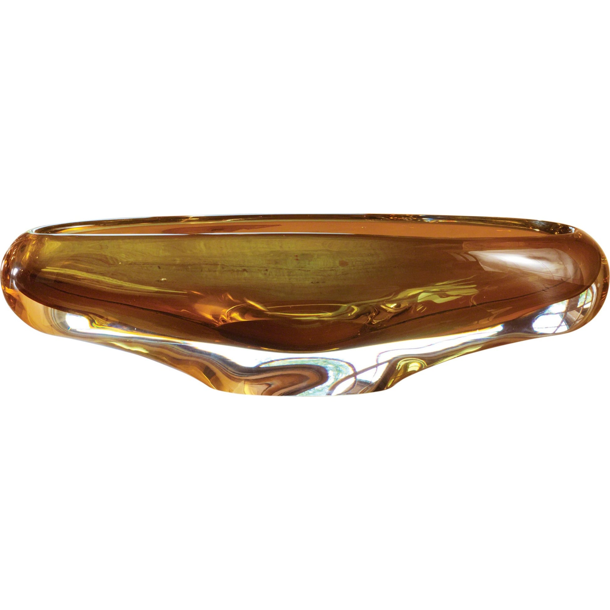 Canoe Bowl by Global Views. Made from art glass in a eclectic & global style.
