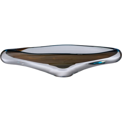 Canoe Bowl by Global Views. Made from art glass in a eclectic & global style.
