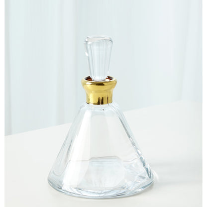 Cone Decanter by Global Views. Made from glass in a transitional style.