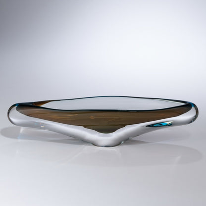 Canoe Bowl by Global Views. Made from art glass in a eclectic & global style.