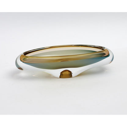Canoe Bowl by Global Views. Made from art glass in a eclectic & global style.