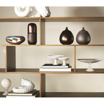 Abstract Bean Vase by Global Views. Made from art glass in a eclectic & global style.