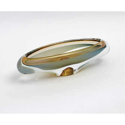 Canoe Bowl by Global Views. Made from art glass in a eclectic & global style.