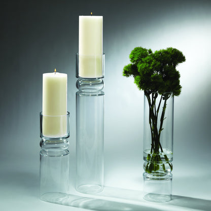 Flip Flop Candleholder Vase by Global Views. Made from glass in a transitional style.