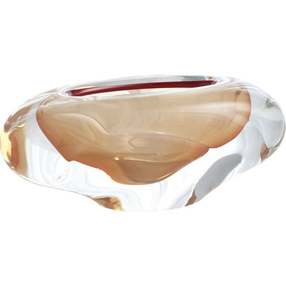 Abstract Bean Vase by Global Views. Made from art glass in a eclectic & global style.