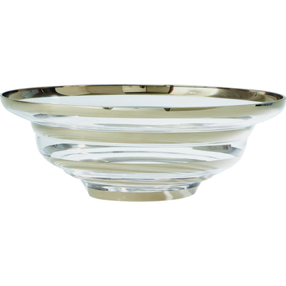 Saturn Bowl by Global Views. Made from art glass in a transitional style.