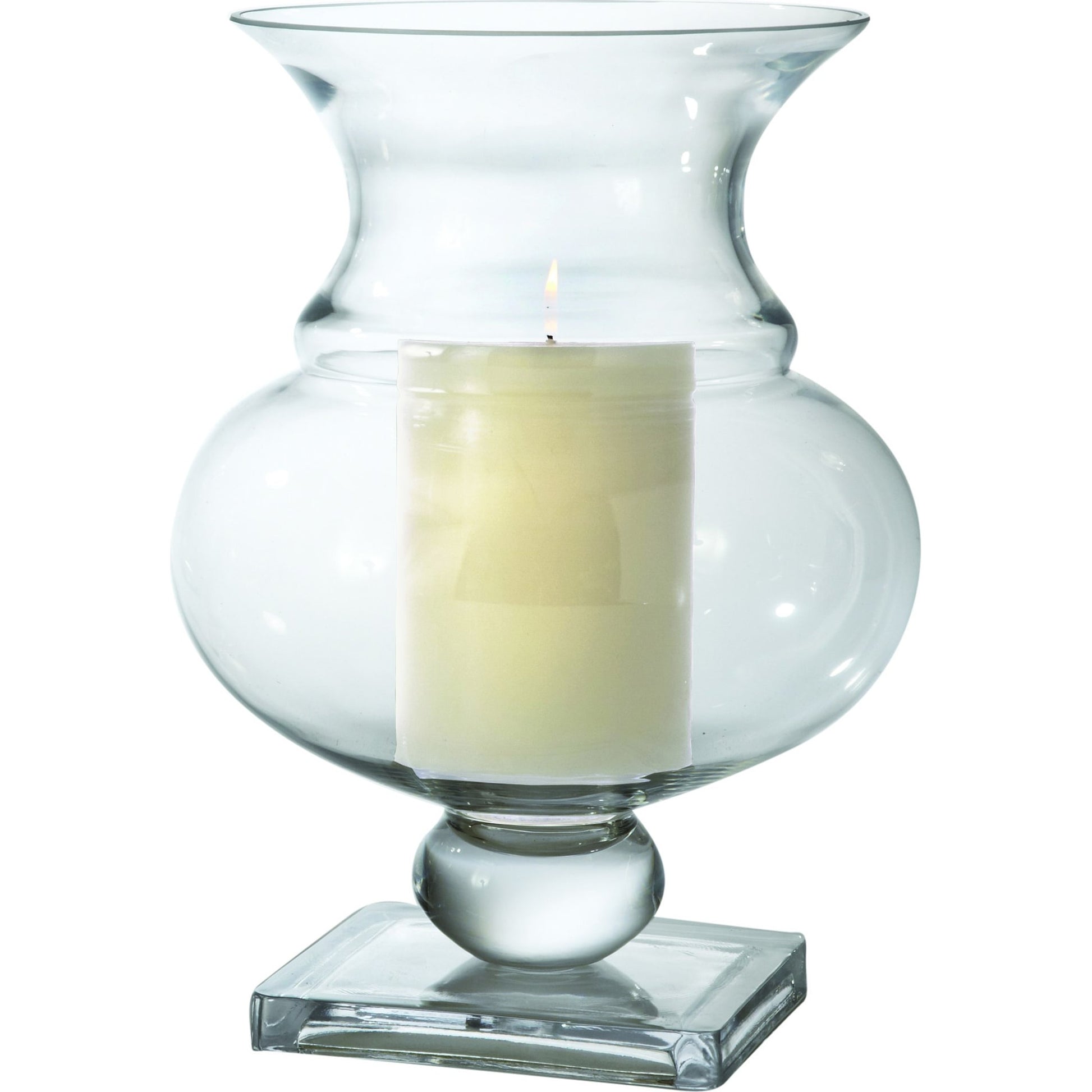 Charleston Hurricane Vase by Global Views. Made from glass in a transitional style.
