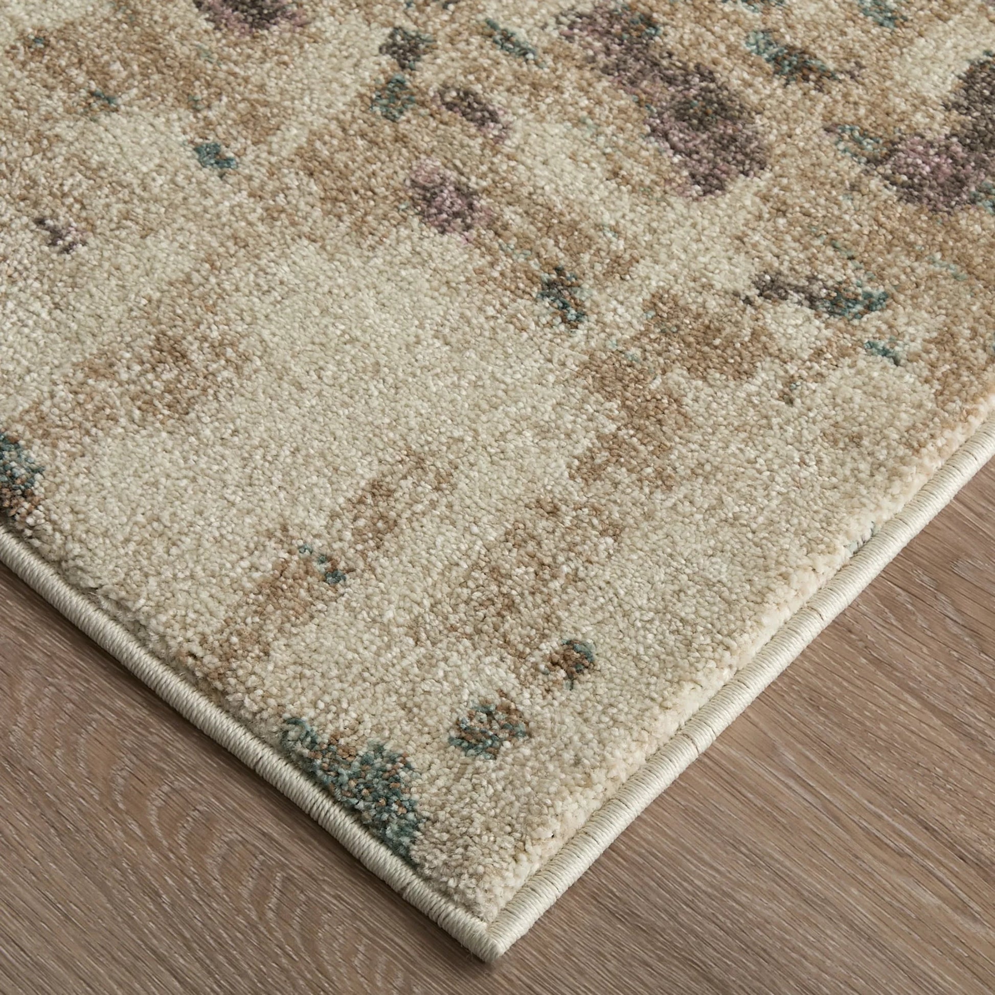 Eden EDN39QRF Rug by Feizy in ivory, blue, purple. Made from polypropylene in a unique style.
