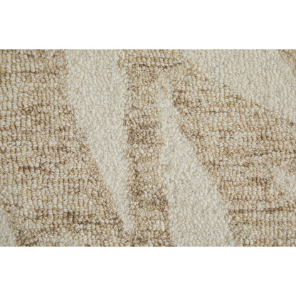 Wallace WAL8A37F Rug by Feizy in tan, ivory. Made from wool in a unique style.