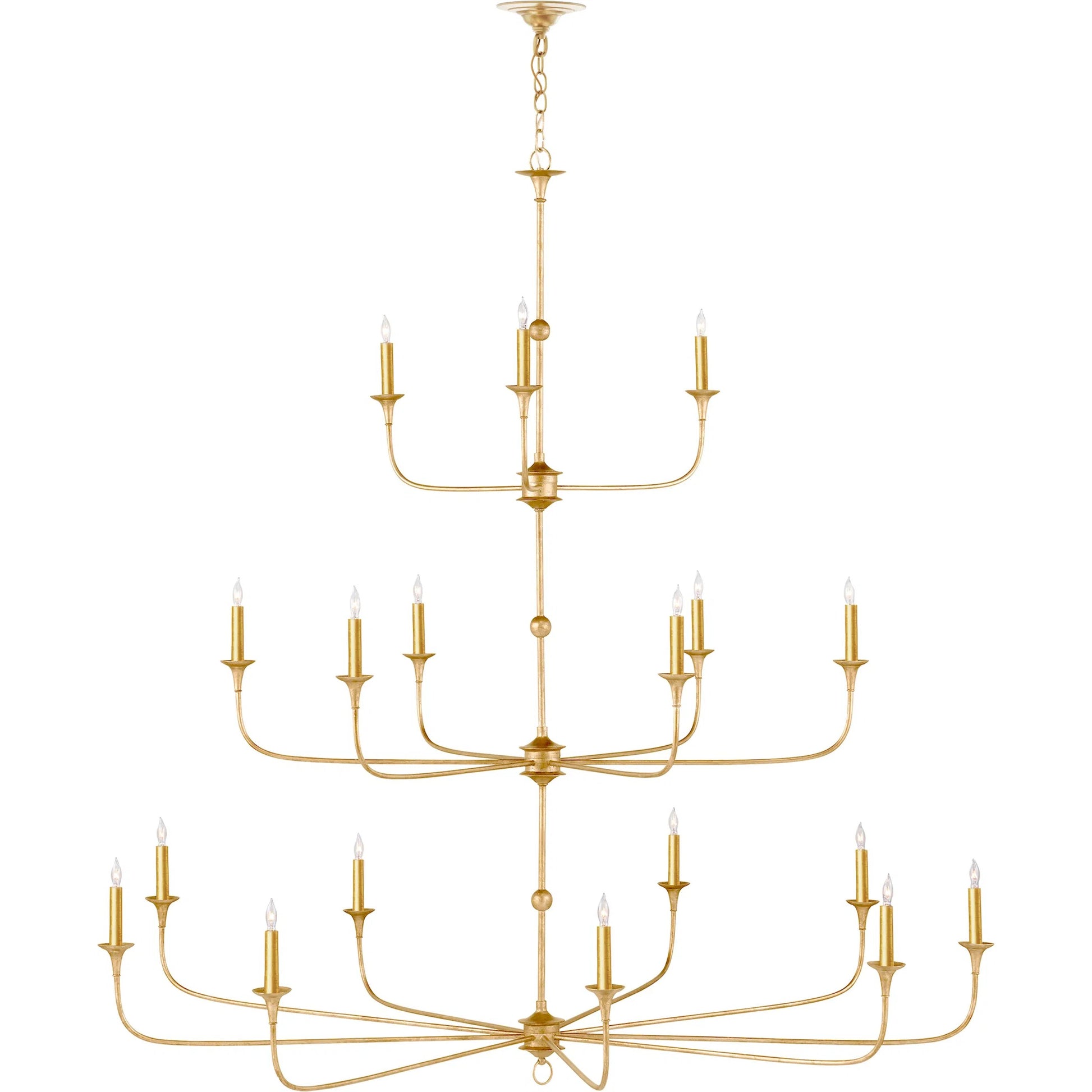 Nottaway Grande Chandelier by Currey and Company. Made from wrought iron in a traditional style.
